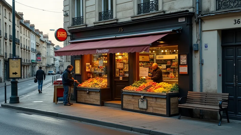 Cambrai : quels quartiers à éviter et pourquoi en 2026 Commerce de quartier ouvrant tôt le matin dans une rue résidentielle de Cambrai