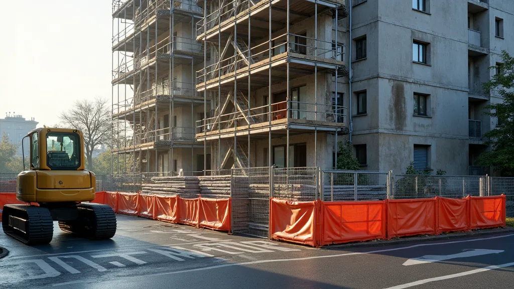 Quartiers de Blois à éviter : ce que révèlent les chiffres et le terrain Chantier de rénovation urbaine dans un quartier résidentiel français le matin