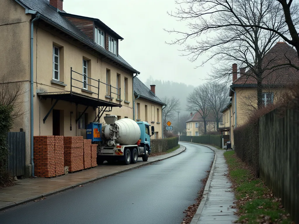 Quartiers de Blois à éviter : ce que révèlent les chiffres et le terrain Rue en travaux de rénovation dans un quartier résidentiel